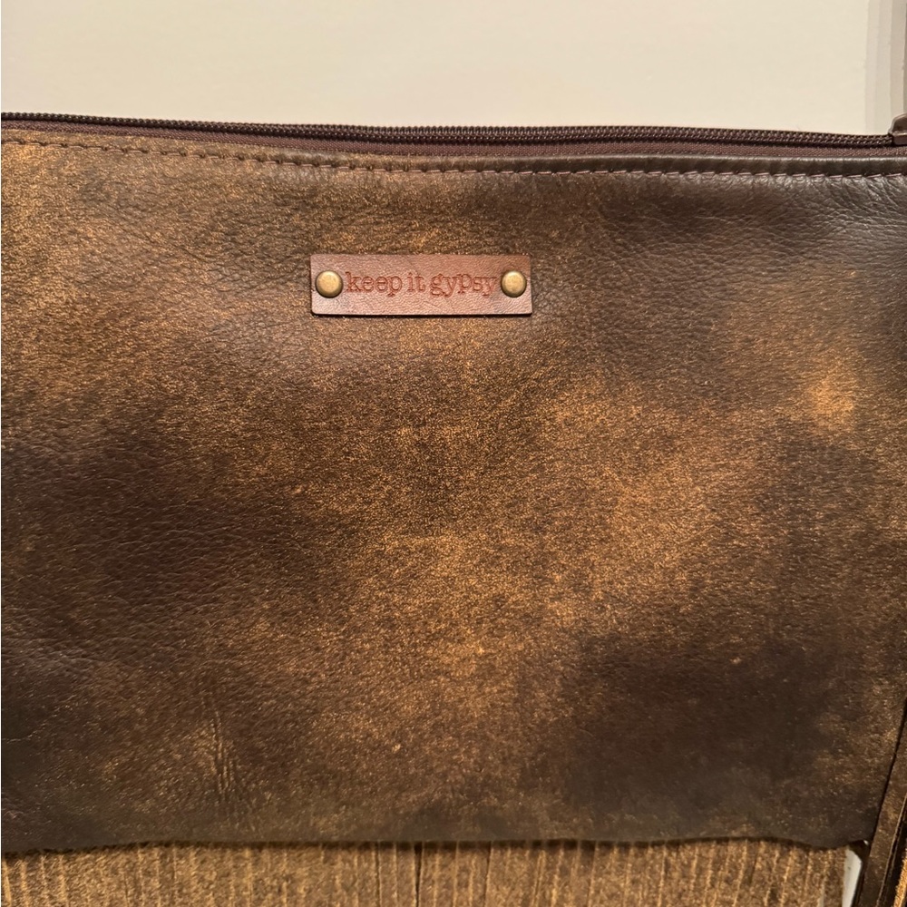 Keep It Gypsy Upcycled LV Fringe Crossbody - Picture 6 of 8